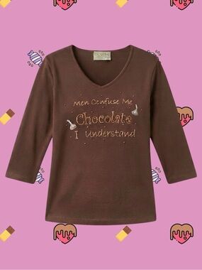 Cactus Bay 100% Cotton Y2K Retro McBling Rhinestone Maximalist Casual Top L